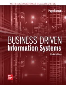 Business Driven Information Systems 9th Ed.