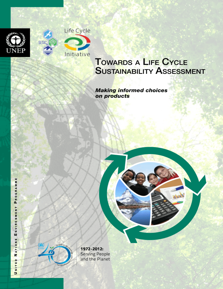 Towards a Life Cycle Sustainability Assessment Guide