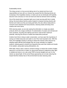 Sustainability Trends in Hospitality