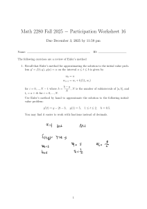 Hoja de Trabajo EDOs Matem&aacute;ticas 2280