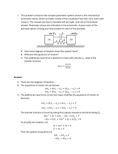 Engineering Dynamics: Lumped-Parameter Systems