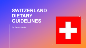 Switzerland's Food Pyramid & Dietary Guidelines