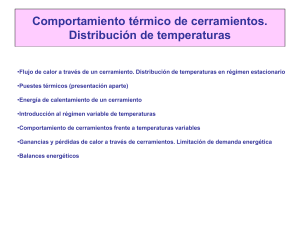 Comportamiento T&eacute;rmico de Cerramientos