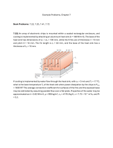 Heat Sink Example Problem - Chapter 7 Engineering