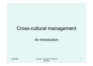 Cross-Cultural Management Theories Overview