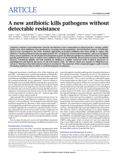 New Antibiotic Teixobactin Discovered