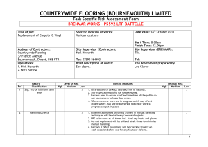 Risk Assessment for Flooring Replacement