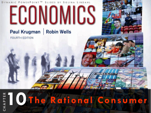 Chapter 10: The Rational Consumer - Economics