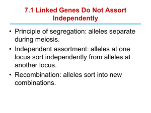 Genetic Linkage & Chromosome Mapping Notes