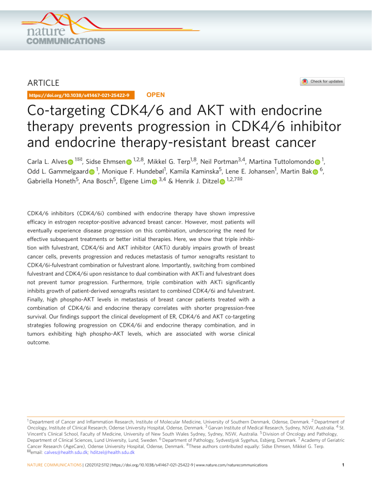 Co Targeting Triple Targeting Therapy for Resistant Breast Cancer