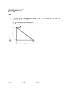Engineering Strength of Materials Exam 1 Study Guide 2025