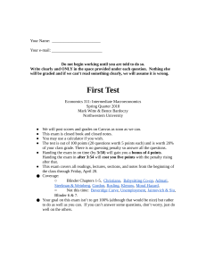 Econ 311 Macroeconomics Exam