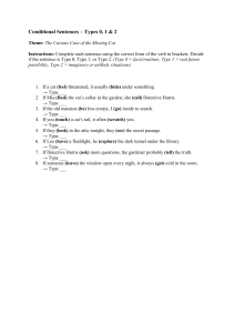 Conditional Sentences Worksheet