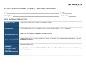 Unit Plan Template