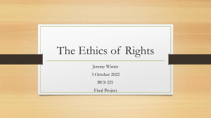 The Ethics of Rights: A Business Analysis