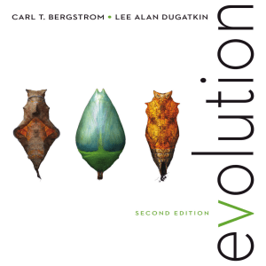Evolution Textbook by Bergstrom & Dugatkin, 2nd Edition