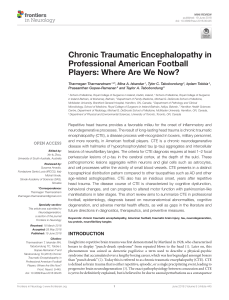 CTE in American Football Players