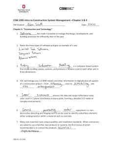 CSM 2205 Homework: Construction Tech & Sustainability