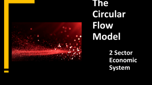 Circular Flow Model: 2 Sector Economic System