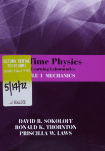 RealTime Physics Mechanics Lab Manual