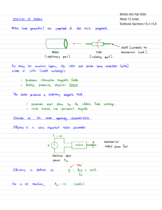 ENGG 225 DC Motors Lecture Notes