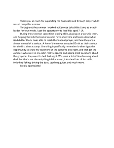 Summer Camp Reflection: Leading Kids at Kenosee Lake Bible Camp