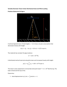Variable Diameter Tower Deformation Analysis