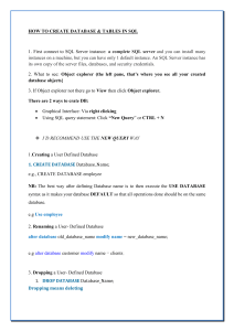 How to Create Database & Tables in SQL