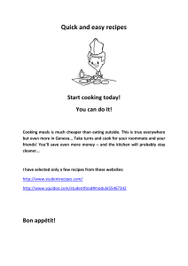 Quick and Easy Student Recipes