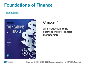 Foundations of Financial Management Ch.1