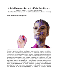 A Brief Introduction to Artificial Intelligence