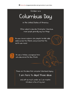 Columbus and De las Casas: A Critical History Essay