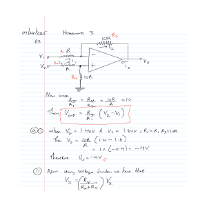 Electrical Engineering Homework: Op-Amps and Circuit Analysis