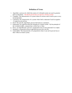 Mathematical Logic: Definitions of Formal Systems and Algorithms
