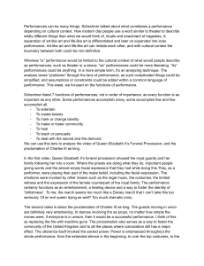 Schechner's Performance Theory Analysis