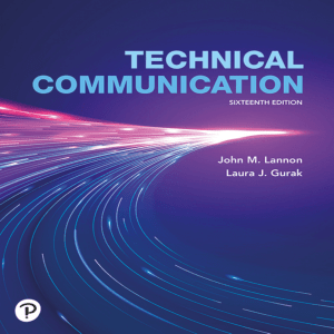 Technical Communication 16th Ed Textbook