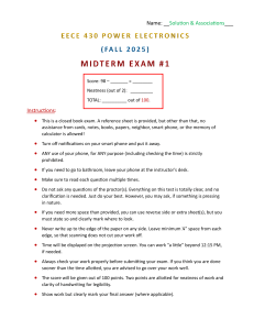 Power Electronics Exam: Capacitors, Inductors, and Circuits