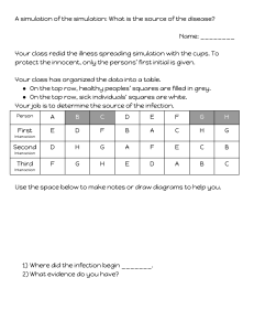 Epidemiology Simulation Worksheet: Tracking Disease Spread