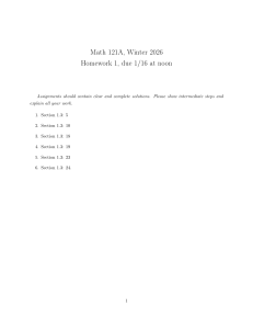 Math 121A Homework 1