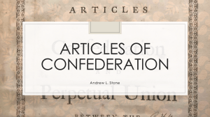 Articles of Confederation - U.S. History Presentation