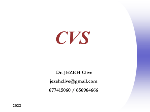 Cardiovascular System: Heart Anatomy and Physiology Lecture Notes
