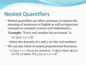 Nested Quantifiers in Logic | Guide & Examples