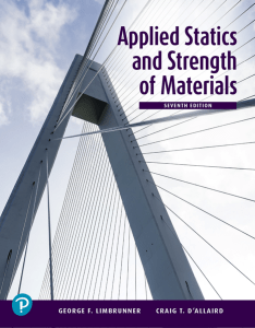 Applied Statics and Strength of Materials Textbook