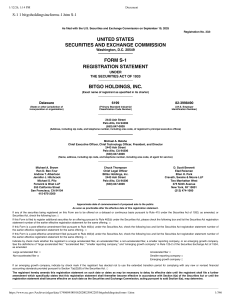 BitGo Holdings Inc. S-1 Registration Statement IPO