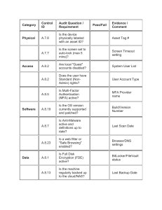 IT Security Audit Checklist
