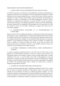 Fiches &Eacute;conomie Mondialisation : FMN, Finance et Commerce