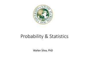 Probability & Statistics Introduction: Data Analysis Presentation