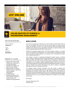 UCF Online MS in Engineering Management