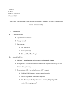 Thesis: Dinosaur Portrayals in Story & Media