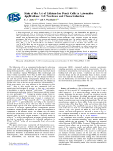 Lithium-Ion Pouch Cell Teardown Analysis